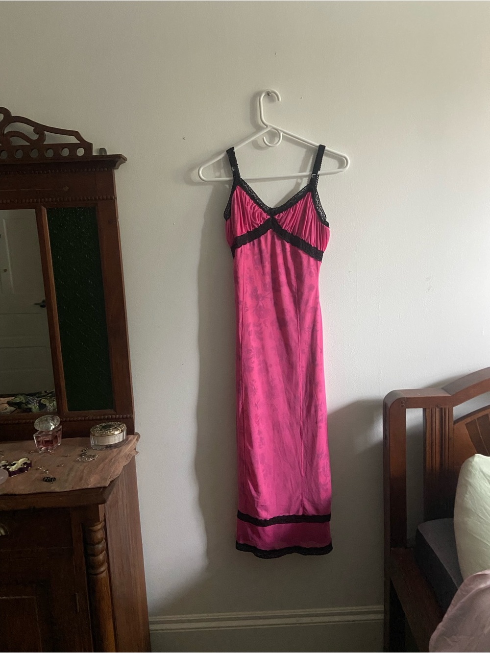 Urban Outfitters pink mesh maxi dress xs s